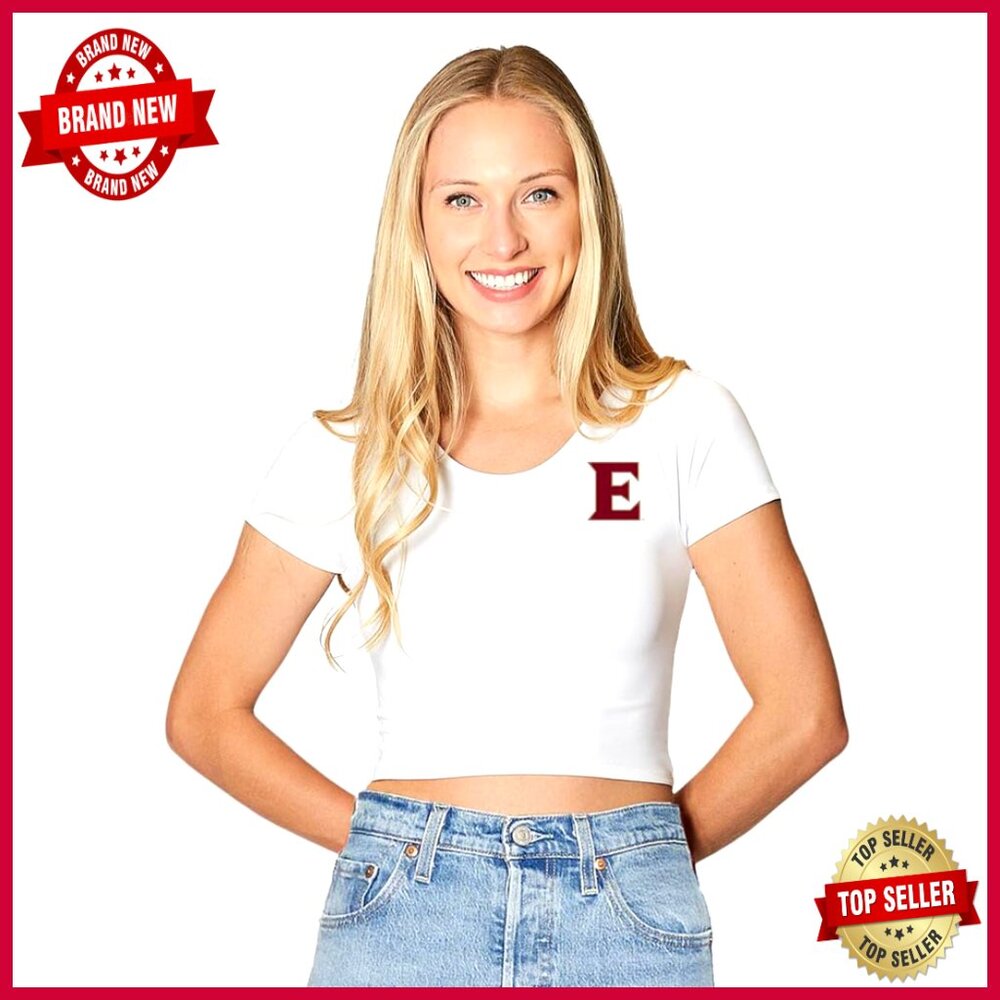 Fitted Crop Top Tee for Game Day Tailgate, Made in USA, One Size